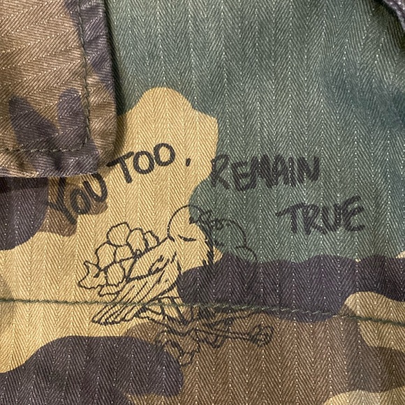 Alpha Industries Green Camouflage Military Jacket - Picture 5 of 16